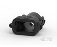Connector Accessories Cover Straight Polyamide Black Automotive Box, Pack of 1500 pieces